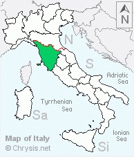 Italian distribution of Hedychridium pseudoroseum
