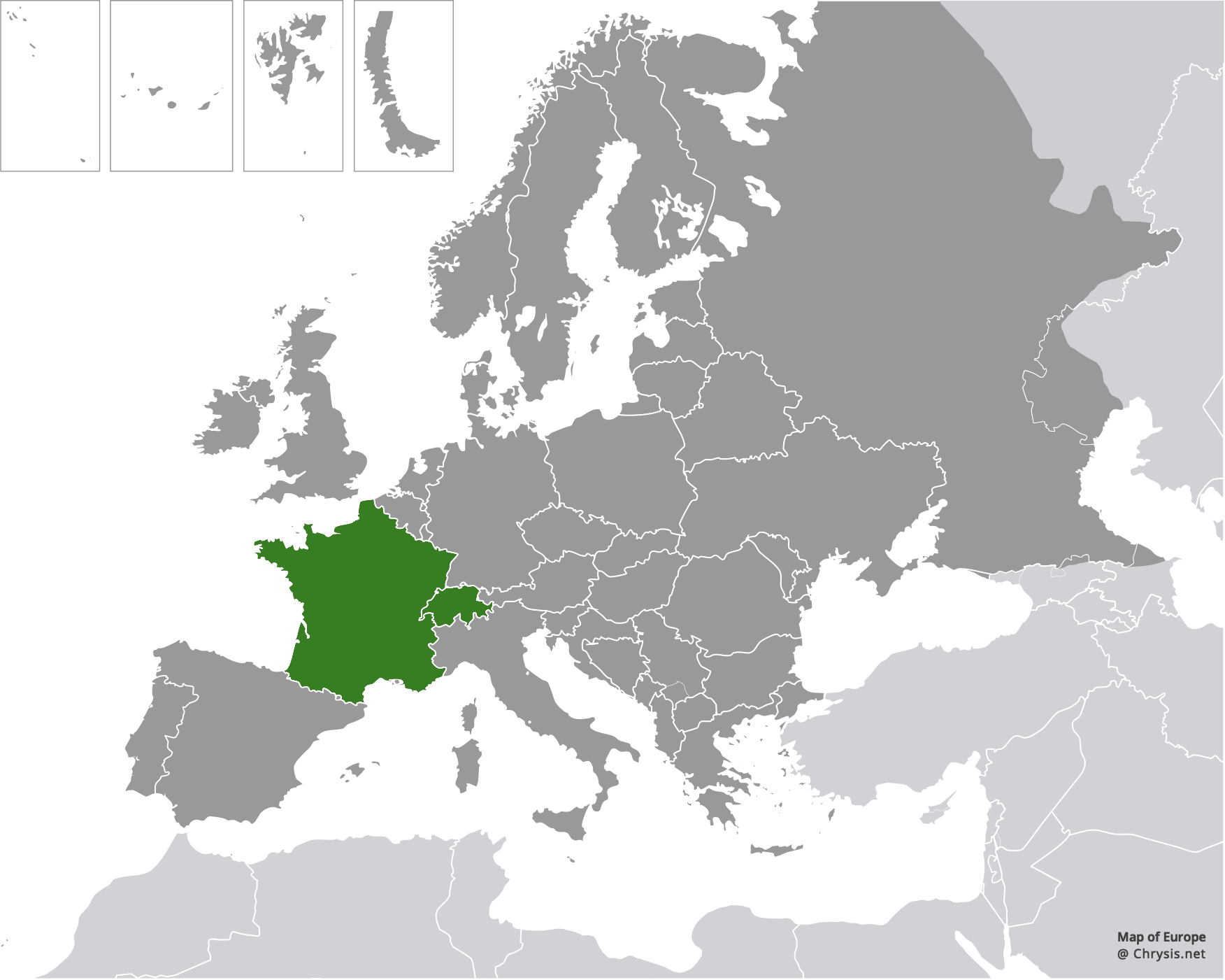 European distribution of Chrysis chinensis Mocsáry, 1912