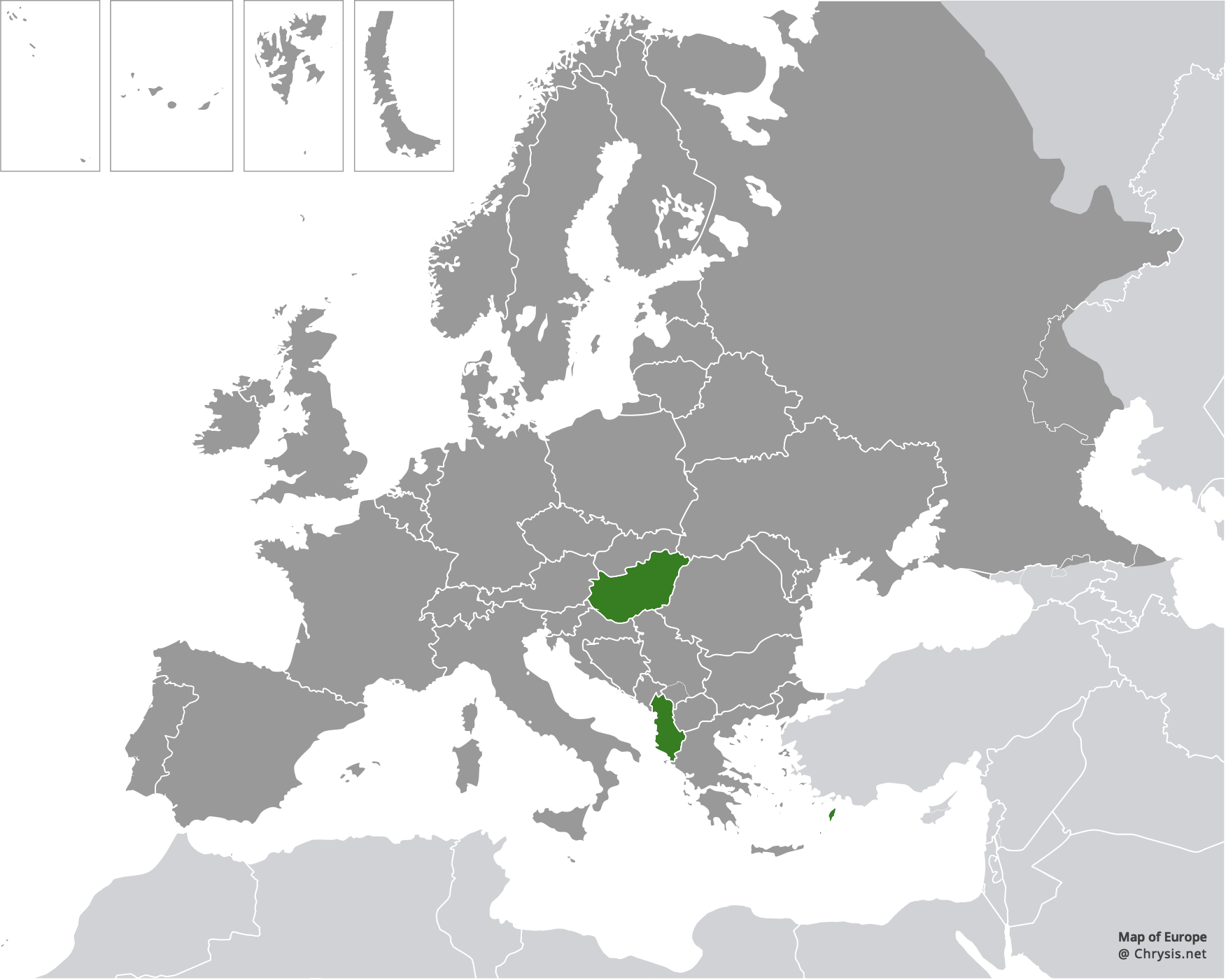 European distribution of Chrysis grohmanni bolivari