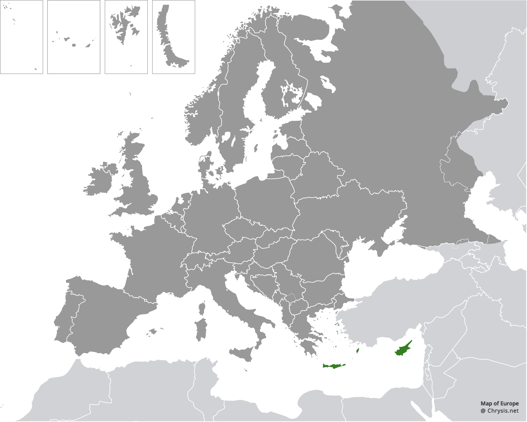 European distribution of Chrysis marginata Mocsáry, 1889