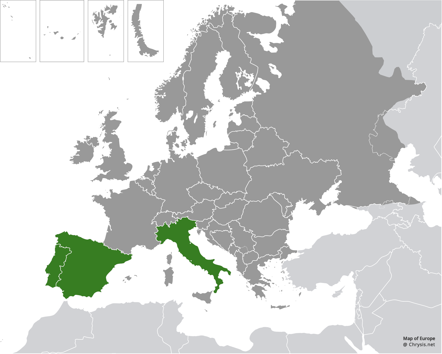 European distribution of Cleptes nigritus Mercet, 1904