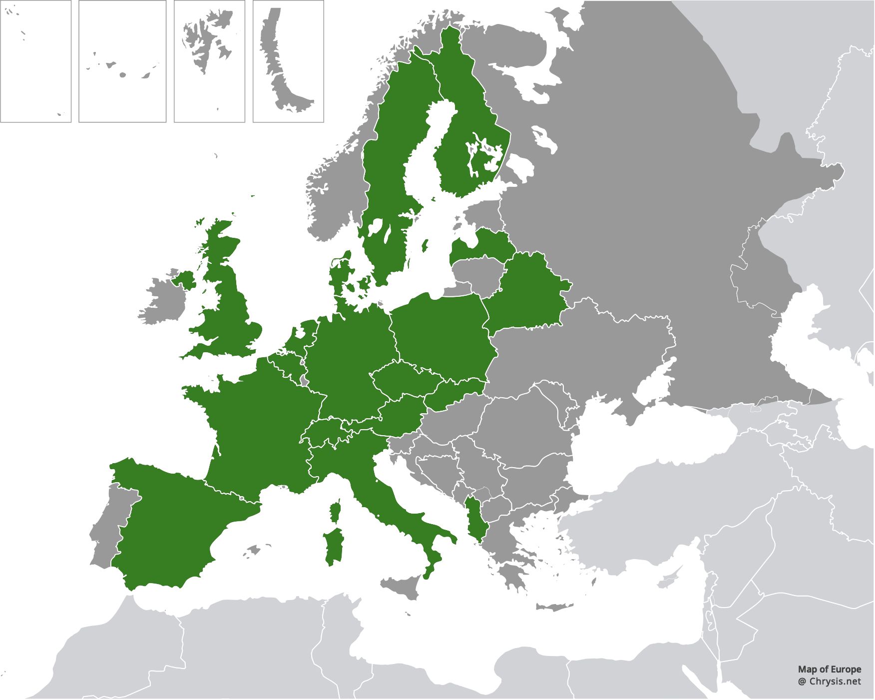 European distribution of Cleptes nitidulus (Fabricius, 1793)