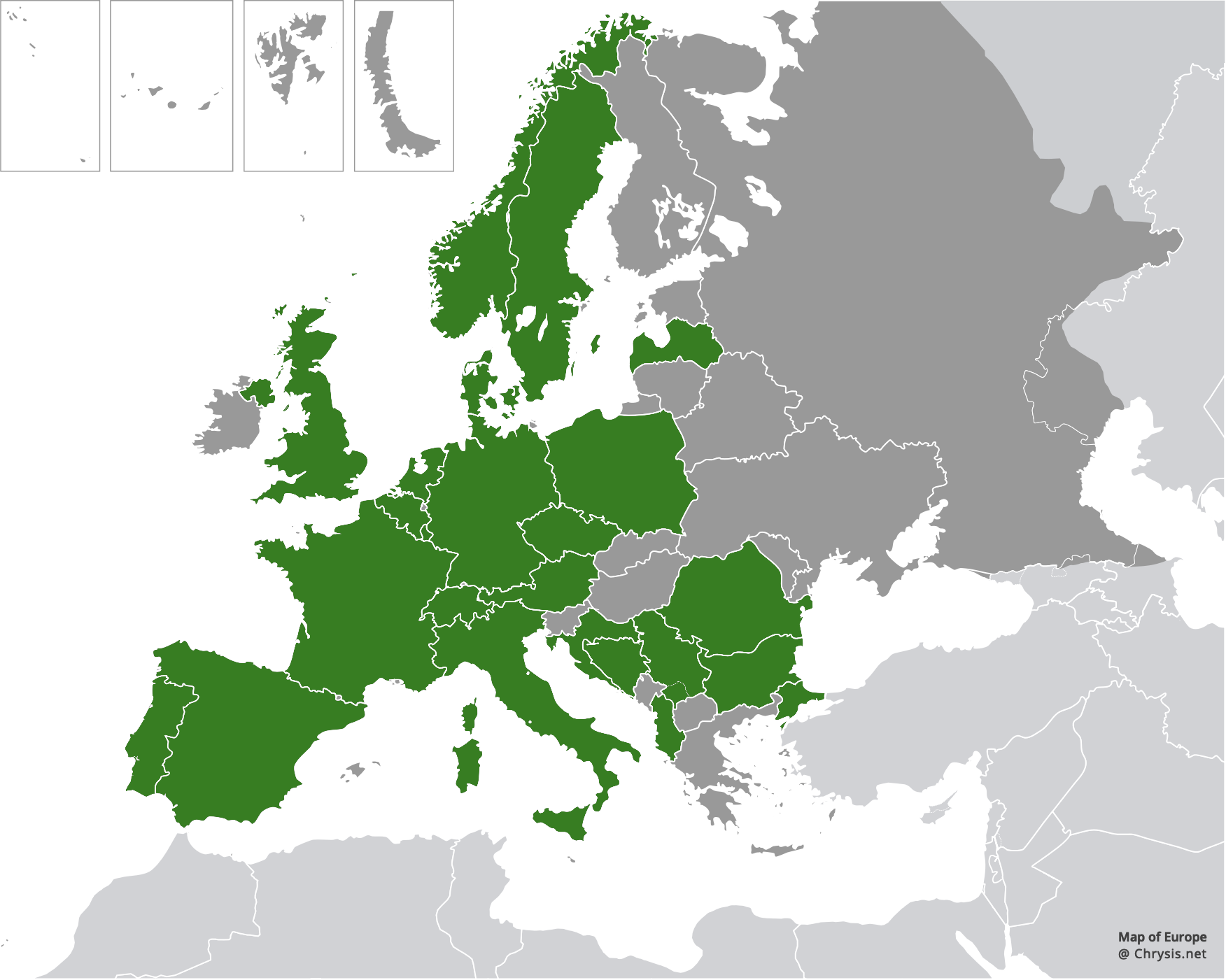 European distribution of Cleptes semiauratus (Linnaeus, 1761)