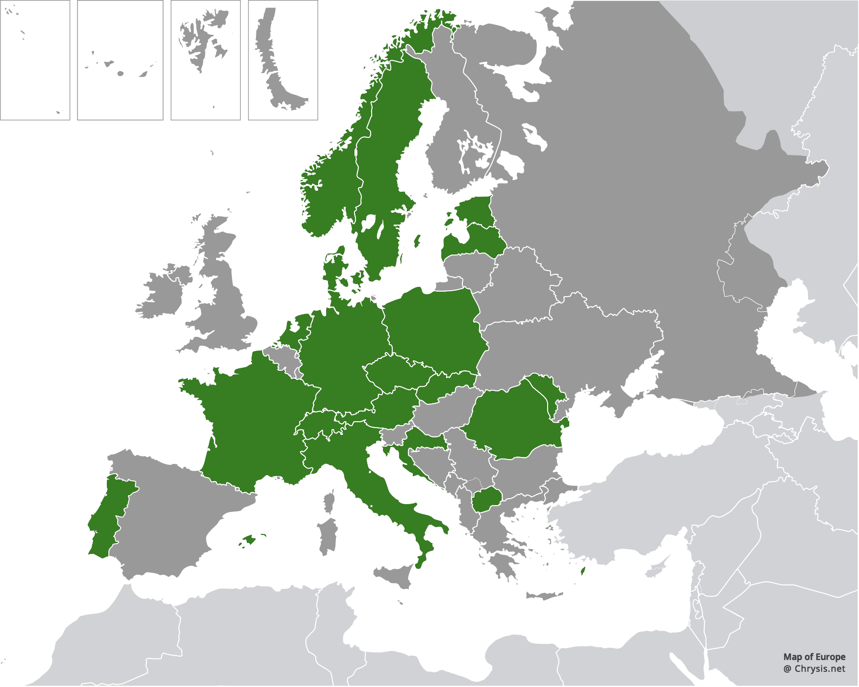 European distribution of Elampus constrictus (Förster, 1853)