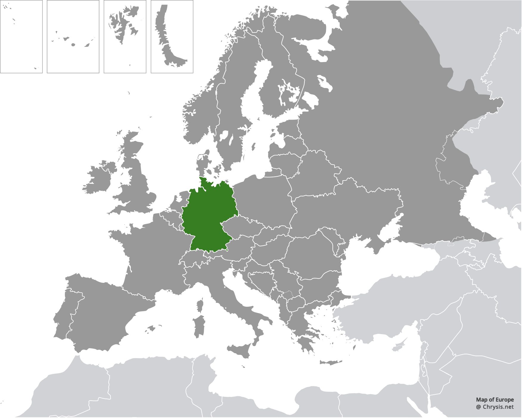 European distribution of Hedychridium mosadunense Lefeber, 1986