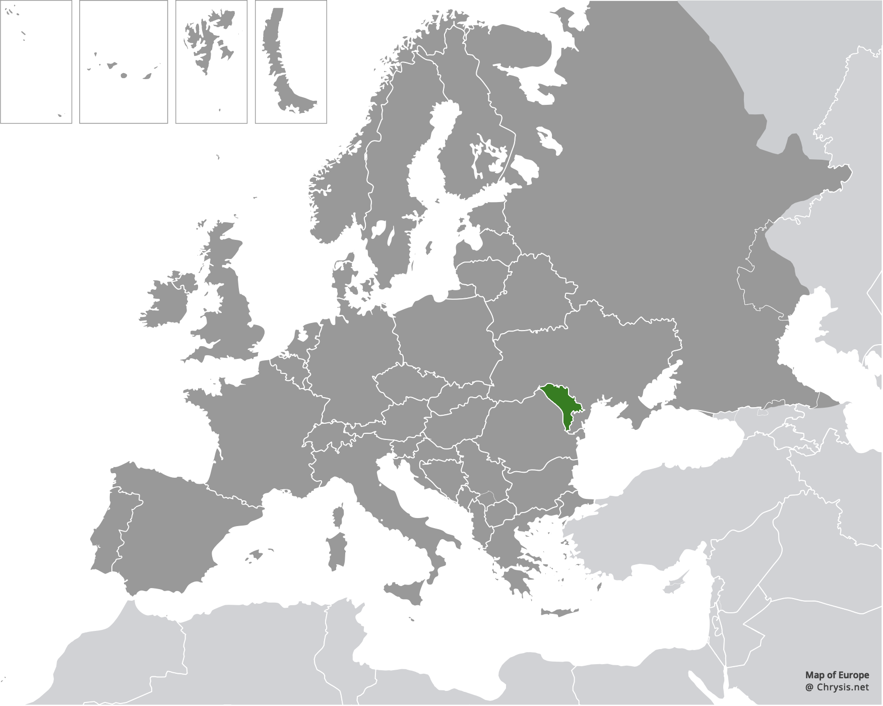 European distribution of Hedychrum cholodkovskii Semenov, 1967