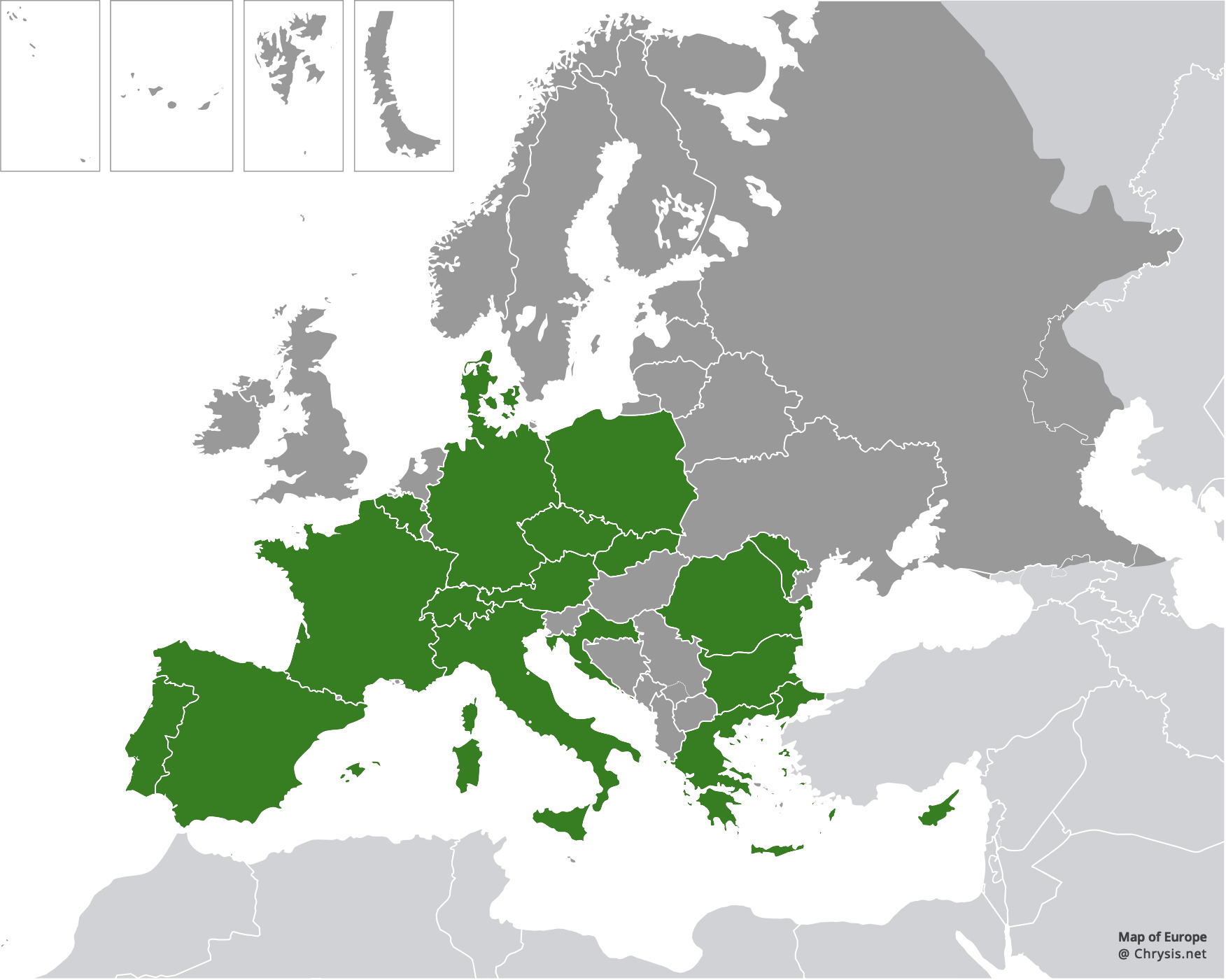 European distribution of Holopyga fervida (Fabricius, 1781)