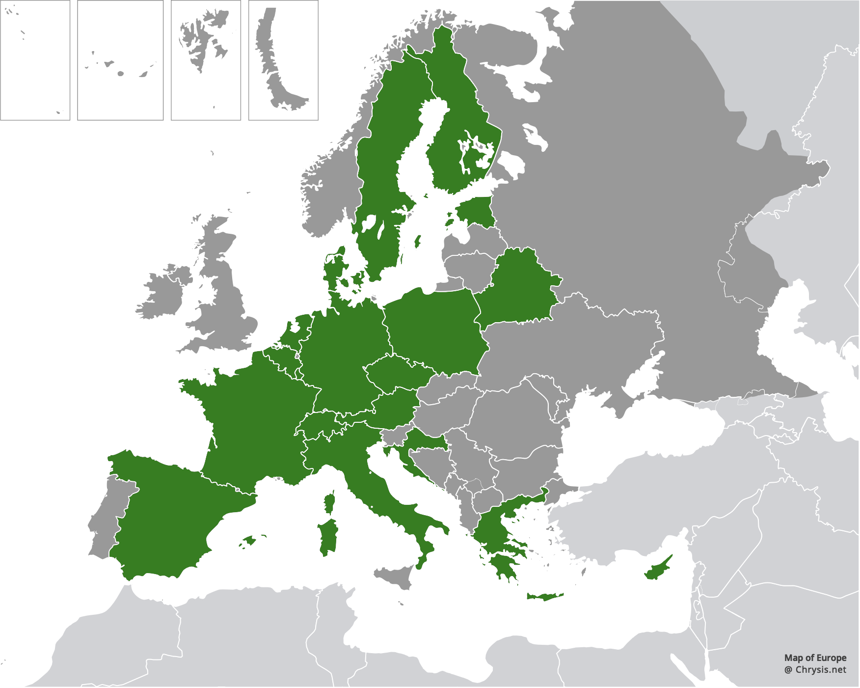 European distribution of Omalus biaccinctus (Buysson, 1893)