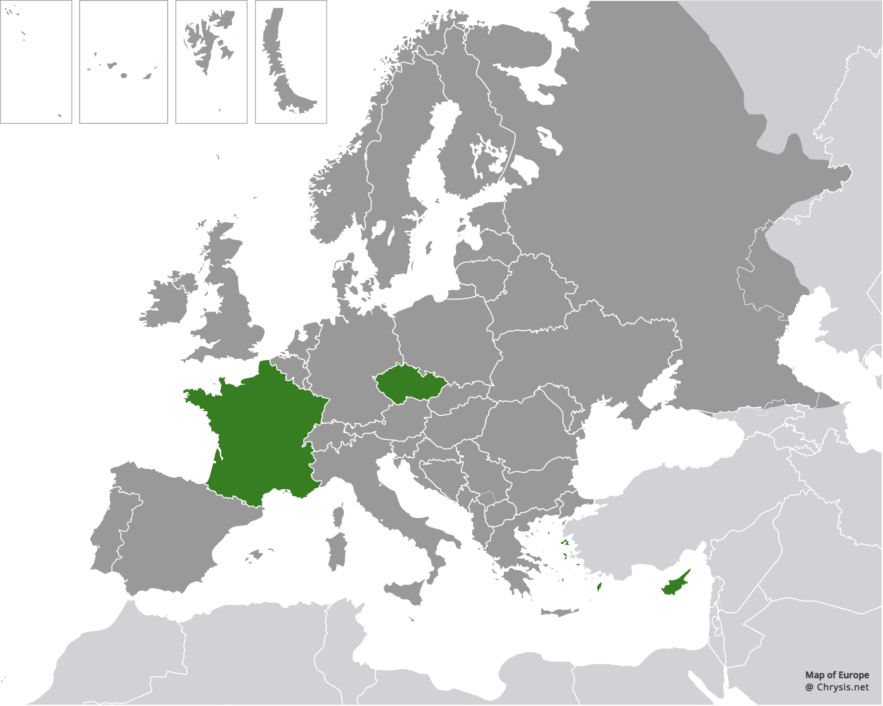 European distribution of Omalus politus