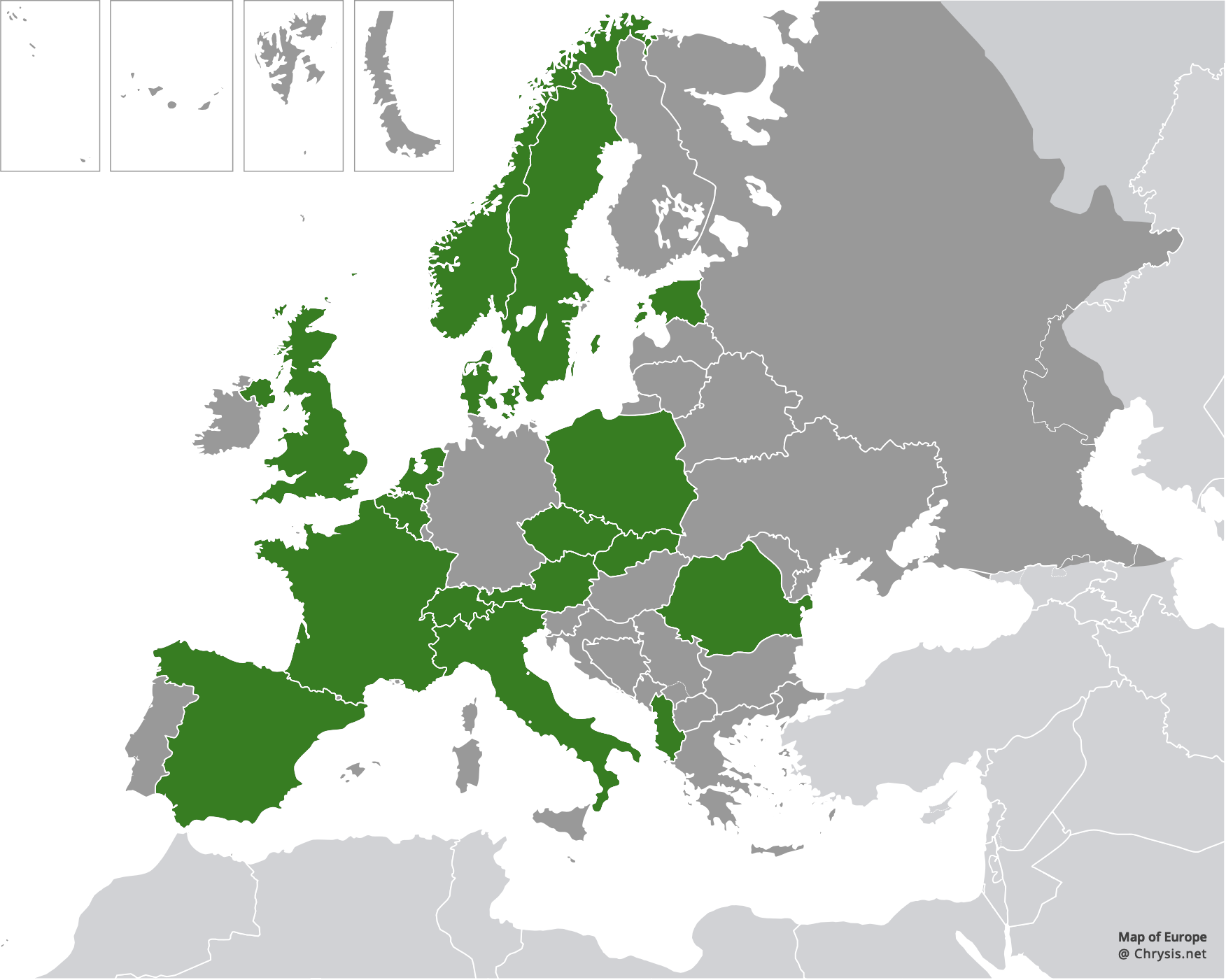 European distribution of Philoctetes truncatus (Dahlbom, 1831)