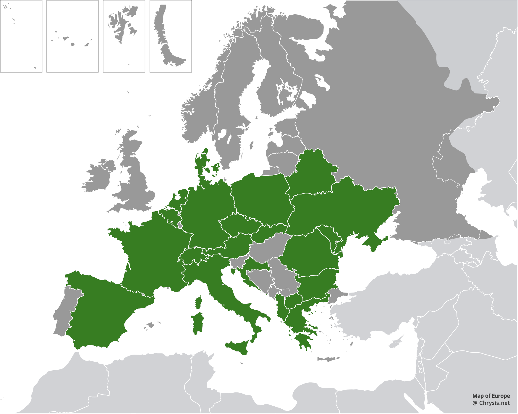 European distribution of Pseudomalus pusillus (Fabricius, 1804)