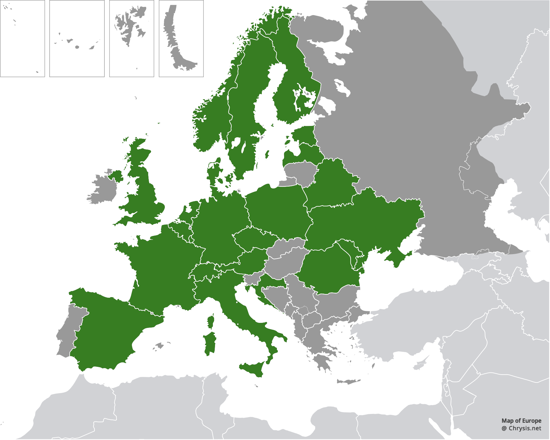 European distribution of Pseudomalus violaceus (Scopoli, 1763)