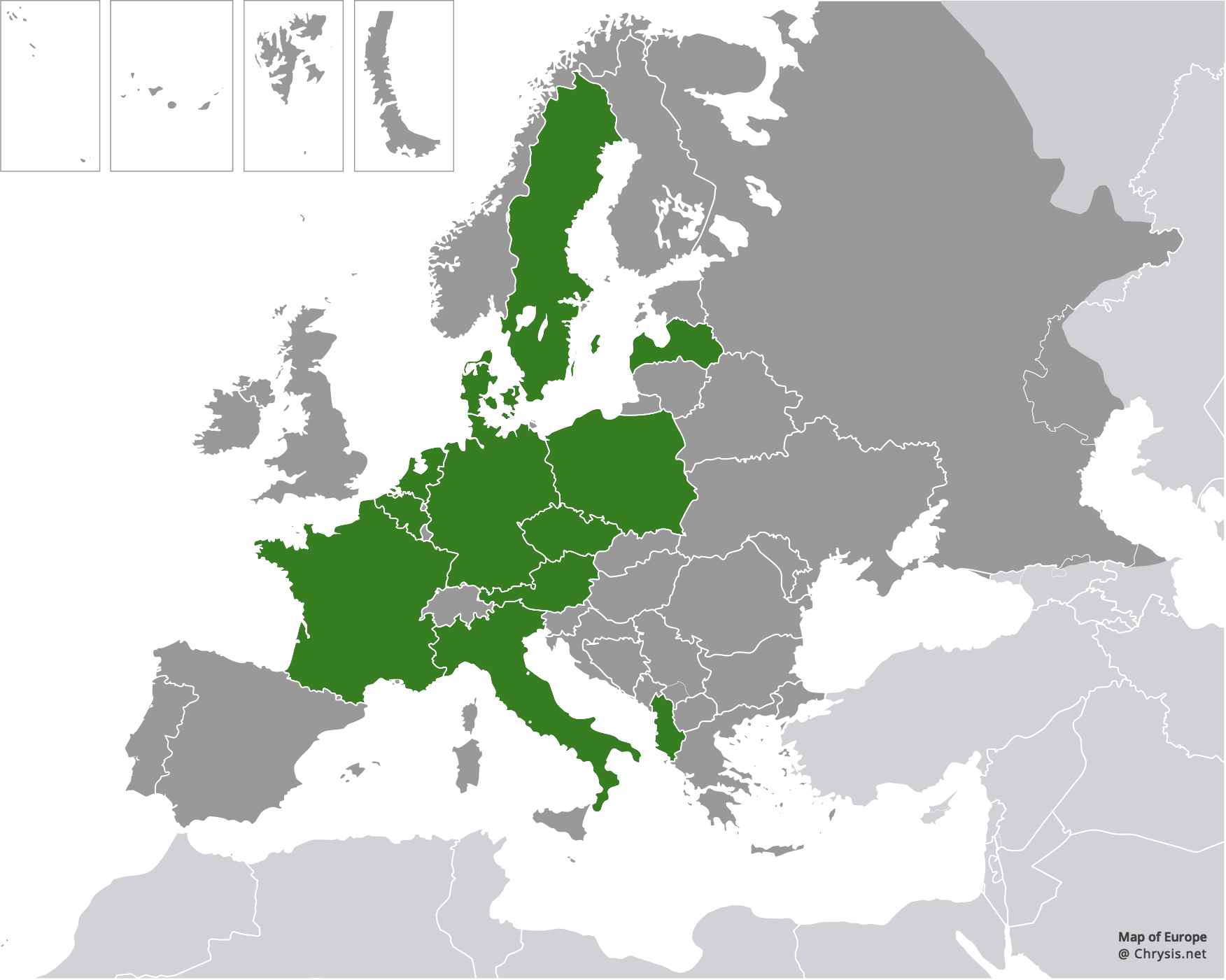 European distribution of Spinolia unicolor (Dahlbom, 1831)