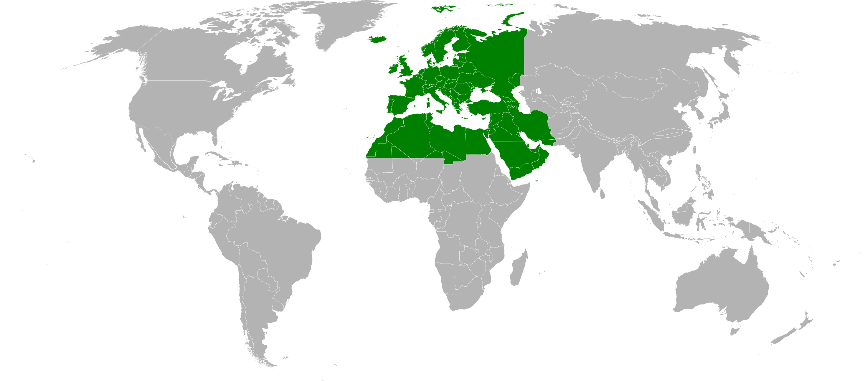 World distribution of Cleptes aerosus