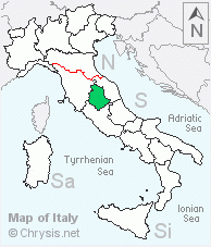 Italian distribution of Chrysis taczanovskii