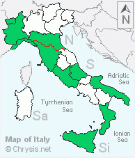 Italian distribution of Cleptes splendidus