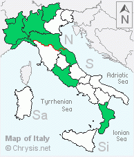 Italian distribution of Elampus constrictus