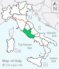 Italian distribution of Holopyga punctatissima reducta