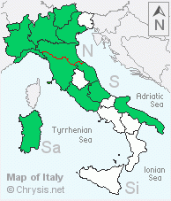 Italian distribution of Omalus biaccinctus