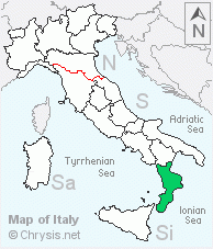 Italian distribution of Omalus chlorosomus mallorcanus