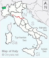 Italian distribution of Philoctetes helveticus