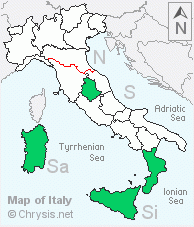 Italian distribution of Pseudochrysis humboldti