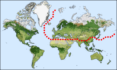 Chorology: Asiatic-European
