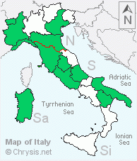Italian distribution of Chrysura laevigata