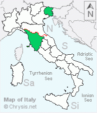 Italian distribution of Cleptes triestensis
