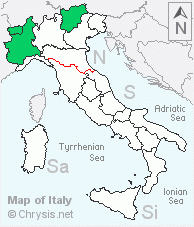 Italian distribution of Spinolia segusiana