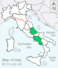 Italian distribution of Stilbum calens wesmaeli
