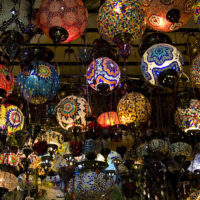 Turkish mosaic lamps