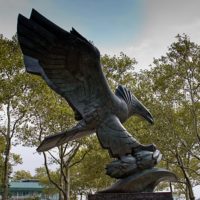 Salute to soldiers at Battery Park, New York, NY