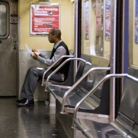 Lunch in the metro, New York, NY