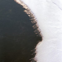 Between water and ice